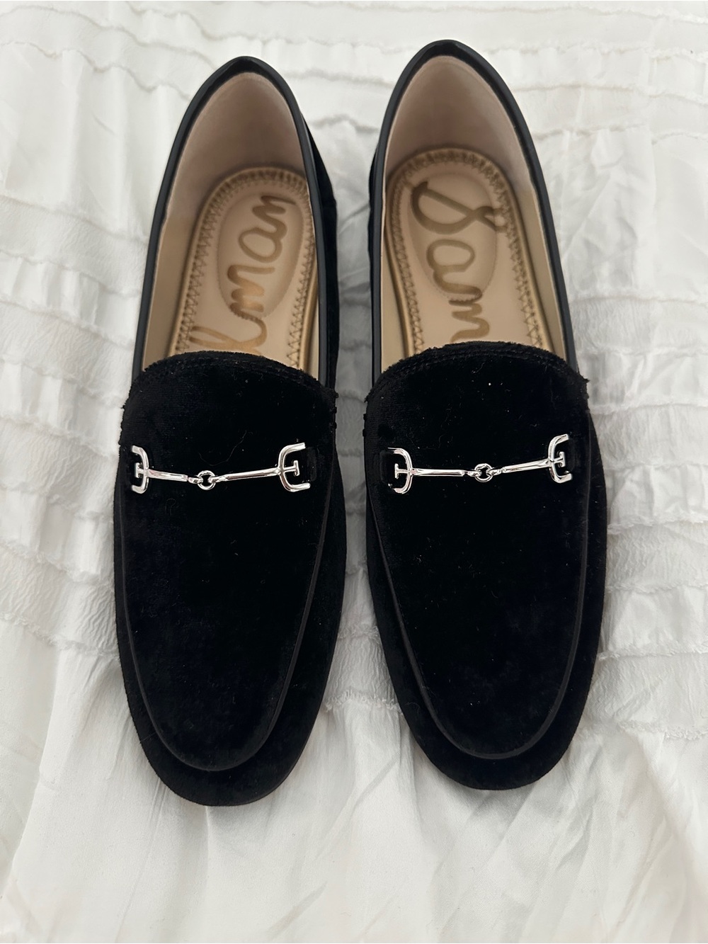 Sam EdelmanWomen’s Black Velvet Bit Loafers